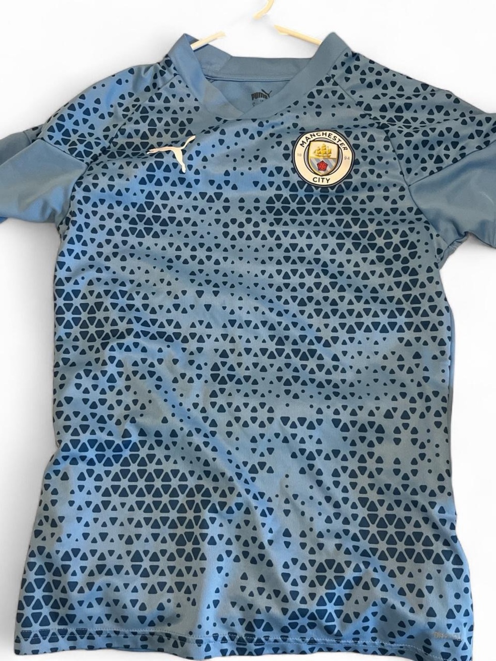 Puma Manchester City Blue Geometric Kids Jersey